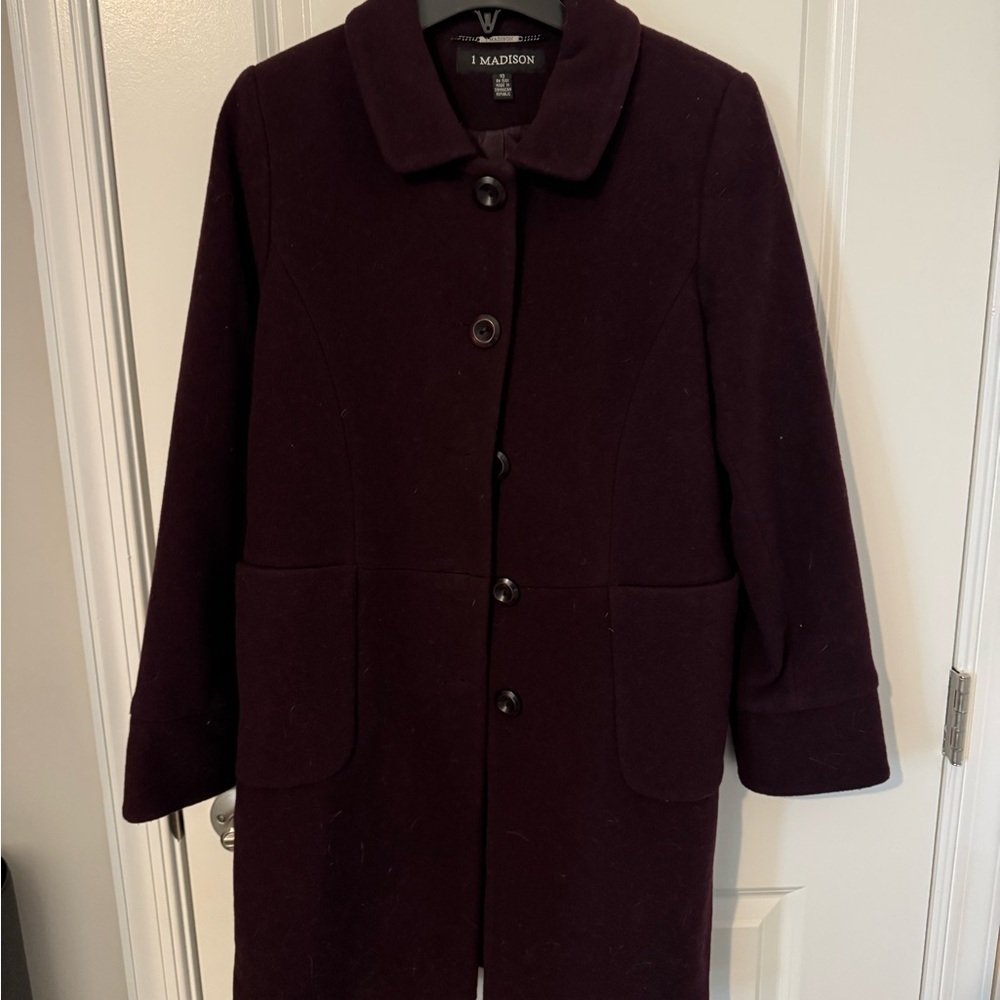 Madison Women's Dark Purple Pea Coat